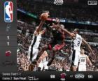 2014 NBA de finale, 2e wedstrijd, Miami Heat 98 - San Antonio Spurs 96