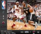 2014 NBA de finale, 3de wedstrijd, San Antonio Spurs 111 - Miami Heat 92