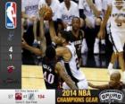 2014 NBA finale, 5e wedstrijd, Miami Heat 87 - San Antonio Spurs 104