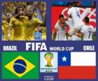 Brazilië - Chili, achtste finale, Brazilië 2014
