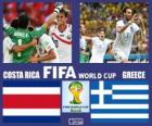 Costa Rica - Griekenland, achtste finale, Brazilië 2014