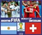 Argentinië - Zwitserland, achtste finale, Brazilië 2014