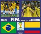 Brazilië - Colombia, kwartfinales, Brazilië 2014