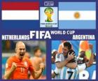 Nederland - Argentinië, halve finales, Brazilië 2014