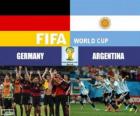 Duitsland vs Argentinië. Finale van de FIFA Wereldkampioenschap voetbal Brazilië 2014