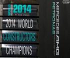 Mercedes AMG Petronas 2014 FIA Formule 1 Constructeur Wereldkampioenen