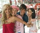 Sharpay Evans, Ryan Evans, Troy Bolton en Gabriella Montez