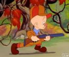 Elmer Fudd, de jager die probeert om te jagen op Bugs Bunny