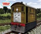 Toby is de bruine tramlocomotief nummer 7