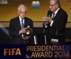 2014 FIFA presidentiële Award voor Hiroshi Kagawa