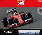 Sebastian Vettel, Ferrari, Grand Prize van de China 2015, derde plaats