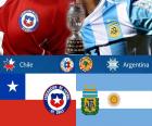 Chili vs Argentinië, de finale van de Copa America Chili 2015, Estadio Nacional, Santiago, Chili