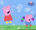 Peppa varken en zeepbellen