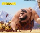 De Minions met de holbewoner