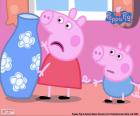 Peppa varken en de blauwe vaas