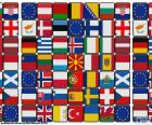 Alle vlaggen van het Europese continent