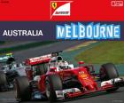 Sebastian Vettel, derde in de Grand Prix van Australië 2016 met zijn Ferrari