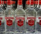 Smirnoff flessen, wodka van Russische afkomst. Het is een van de meest verkocht in de wereld