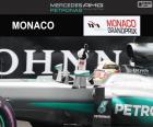 Lewis Hamilton viert zijn eerste zege van het seizoen bij de Grand Prix van Monaco 2016
