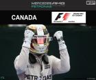 Lewis Hamilton, de Grand Prix van Canada 2016