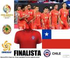 Chili, tweede finalist voor de Copa América Centenario 2016, na het verslaan van Colombia