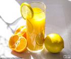 Sinaasappelsap en citroen