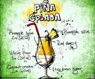 Puzzel waar zul je de ingrediënten en hoeveelheden voor het voorbereiden van een Piña Colada