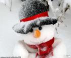 Sneeuwman met sjaal
