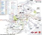 Kaart van de Metro van Madrid