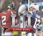 Super Bowl 2017. New England Patriots versus Atlanta Falcons, in het stadion van de NRG in Houston, Texas, 5 februari 2017