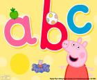 Peppa Pig en de letters abc