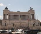 Het Monument van Victor Emanuel II of Altare della Patria, is een groot gedenkteken ter ere van de eerste koning van Italië, Rome, Italië