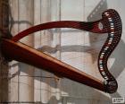 De harp is een muziekinstrument. Het is de tweede grootste snaarinstrument in een orkest