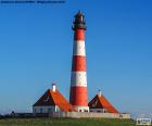 De vuurtoren van Westerheversand is gelegen in Westerhever, Sleeswijk-Holstein, Duitsland. Beschouwd als een van de bekendste vuurtorens in Noord-Duitsland, werd het gebouwd in 1908