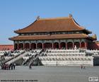 Het paleis van de Opperste Harmonie in het hart van de Verboden Stad, Beijing, China