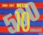 Leo Messi 500 doelen met het shirt van Barcelona, vanaf het seizoen 2004/2005 tot de 2016/2017. Gefeliciteerd!