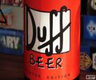 Logo van Duff Bier Bier, de hele wereld bekend voor zijn het favoriete bier van Homer Simpson