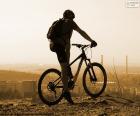 Mountain bike fietser