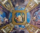 Het schilderen van een koepel van het Vaticaan
