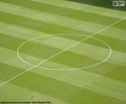 Middencirkel van een voetbalveld