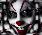 Een clown van terreur voor de meest angstaanjagende nacht van het jaar