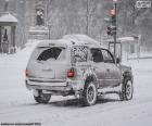 Auto rijden met sneeuw