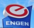 Engen Petroleum logo een Zuid-Afrikaanse bedrijf voor olie en gas. Het is aanwezig in meer dan 20 landen, voornamelijk in Afrika en de eilanden van de Indische Oceaan