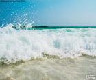 Golven op het strand