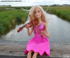 Barbie spelen van de viool