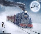 Kerst stoomlocomotief