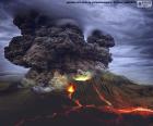 Vulkanische uitbarsting