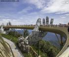 Gouden brug Da Nang, Vietnam