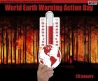 28 januari is het World Earth Warming Action Day, dat tot doel heeft de CO2-uitstoot in de atmosfeer die bekend staat als broeikasgassen te verminderen