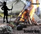 22 februari is voor scouts over de hele wereld Scout Thinking Day of Founder's Day, omdat de oprichters op die datum zijn geboren